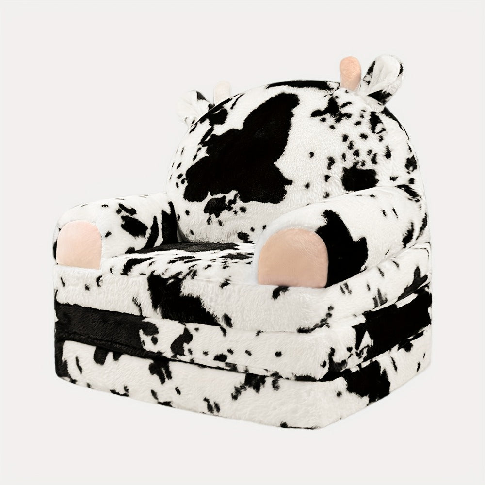 2-in-1 Foldable Kids Convertible Sofa Chair, Kids Flip-Out Chair detail image - detail view 3