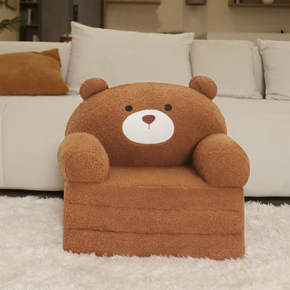 2-in-1 Foldable Kids Convertible Sofa Chair, Kids Flip-Out Chair detail image - detail view 8