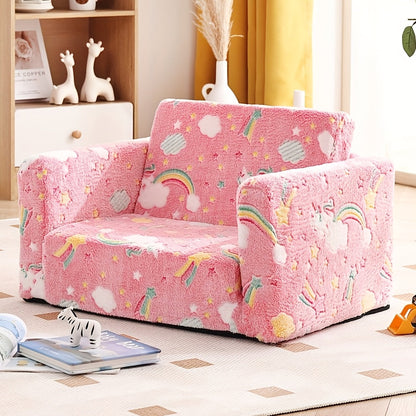 Kids Sofa Chair shown in the Pink Rainbow, 708.66inch+ option