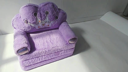 2-in-1 Foldable Kids Convertible Sofa Chair with Washable Cover detail image - detail view 12
