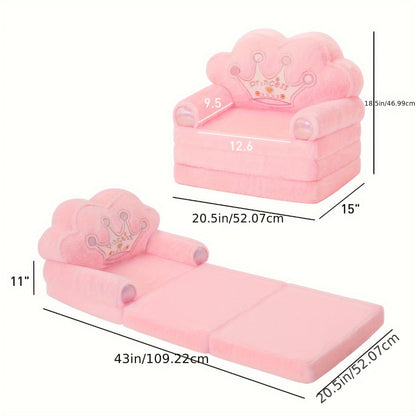 2-in-1 Foldable Kids Convertible Sofa Chair with Washable Cover detail image - detail view 13