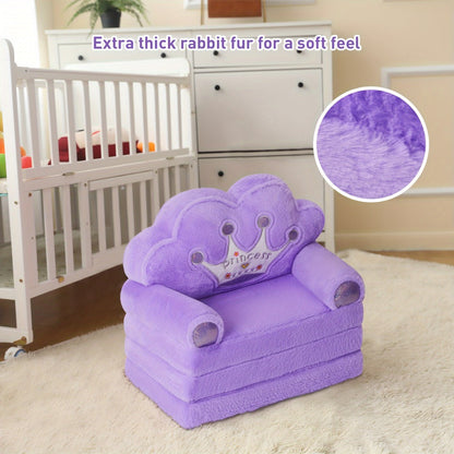2-in-1 Foldable Kids Convertible Sofa Chair with Washable Cover detail image - detail view 14
