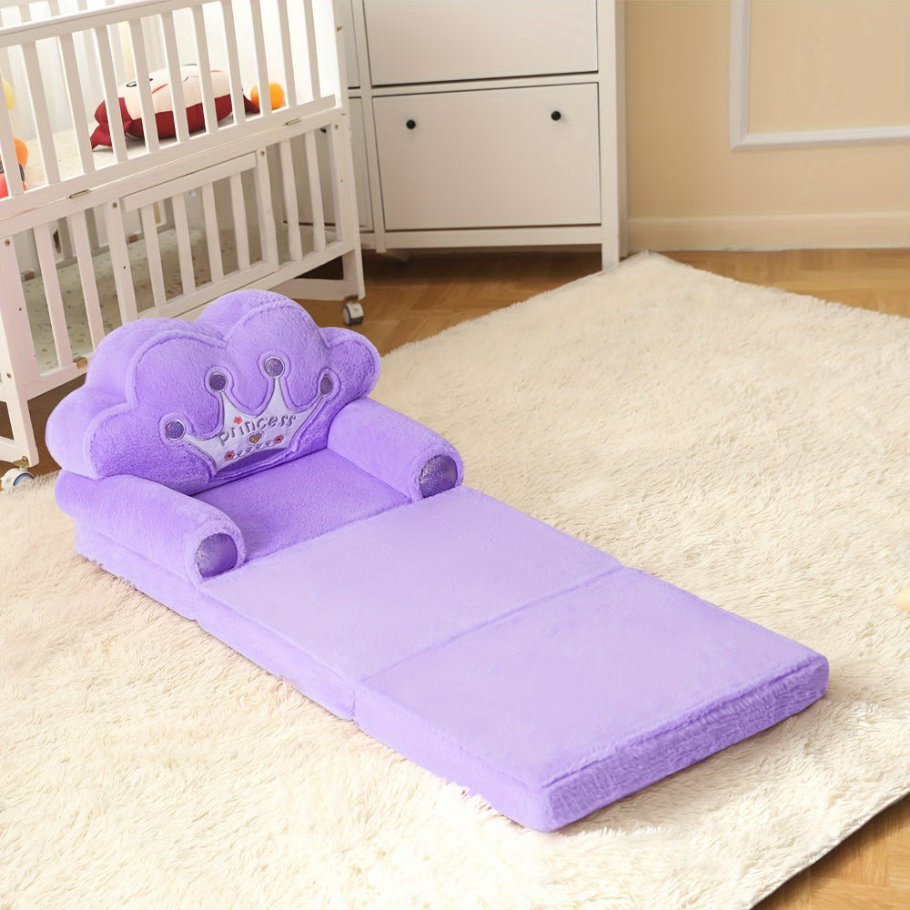 2-in-1 Foldable Kids Convertible Sofa Chair with Washable Cover detail image - detail view 6