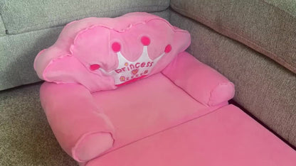 2-in-1 Kids Convertible Sofa Chair, Fold-Out Toddler Lounger for Kids' Room detail image - detail view 15