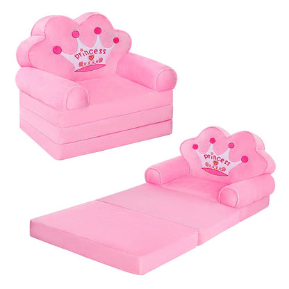 2-in-1 Kids Convertible Sofa Chair, Fold-Out Toddler Lounger for Kids' Room detail image - detail view 3