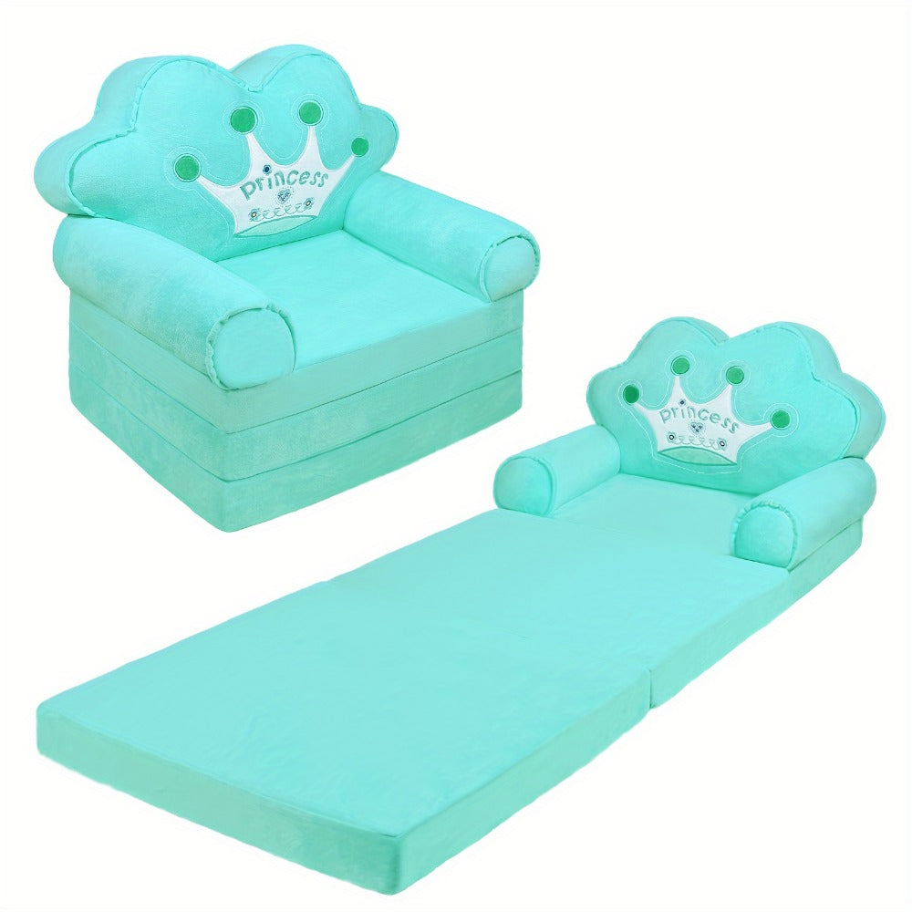 2-in-1 Kids Convertible Sofa Chair, Fold-Out Toddler Lounger for Kids' Room detail image - detail view 5
