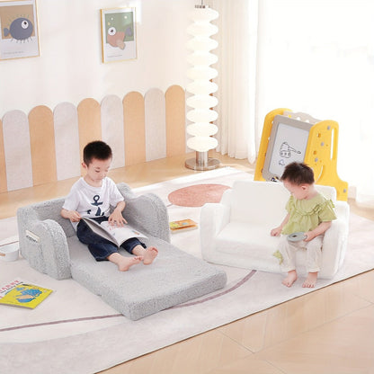 2-in-1 Kids Convertible Sofa Chair, Kids Flip-Out Chair for Comfortable Everyday Seating detail image