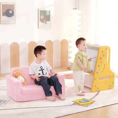 2-in-1 Kids Convertible Sofa Chair, Kids Flip-Out Chair for Comfortable Everyday Seating detail image - detail view 7