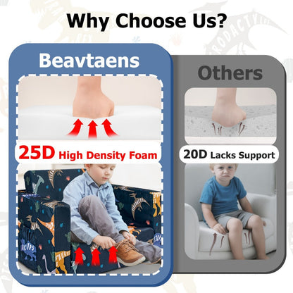 2-in-1 Kids Convertible Sofa Chair, Kids Sofa Bed for Kids' Room detail image - detail view 15