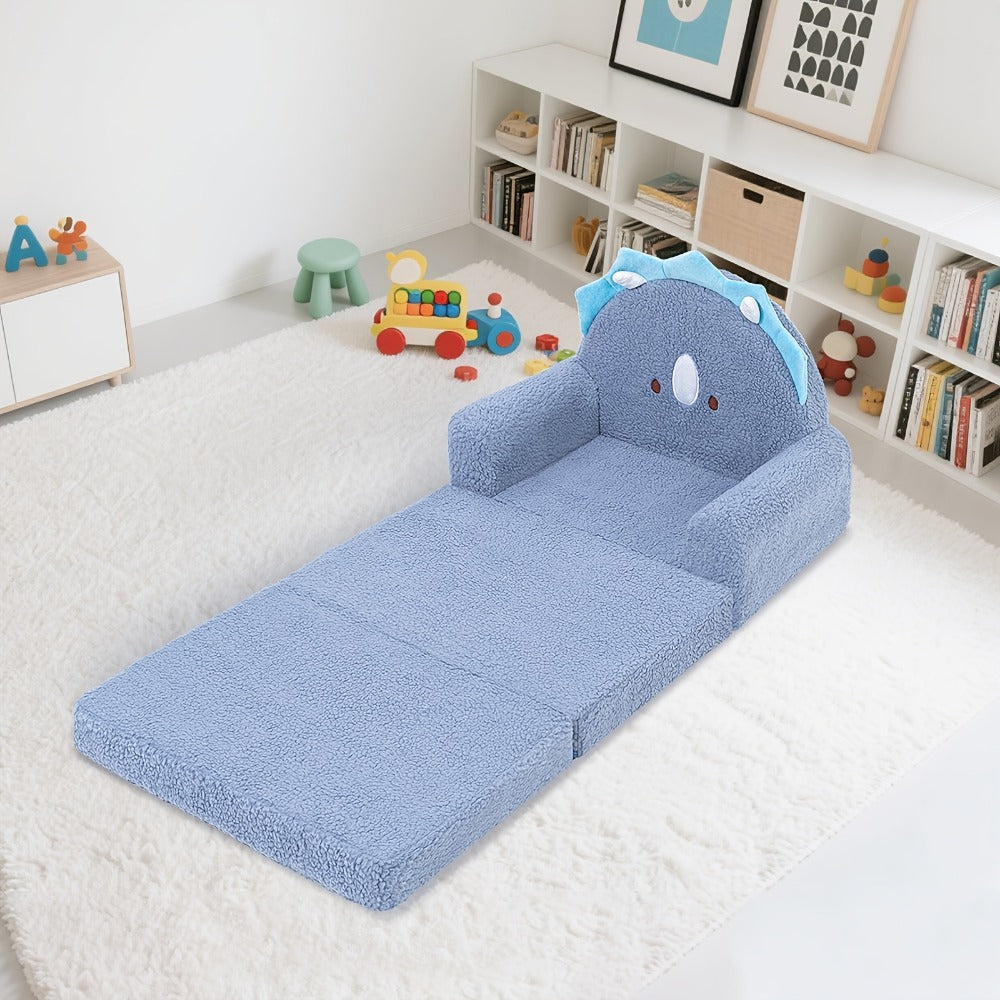 2-in-1 Kids Convertible Sofa Chair with Fold-Out Lounger, Fold-Out Toddler Lounger detail image - detail view 11
