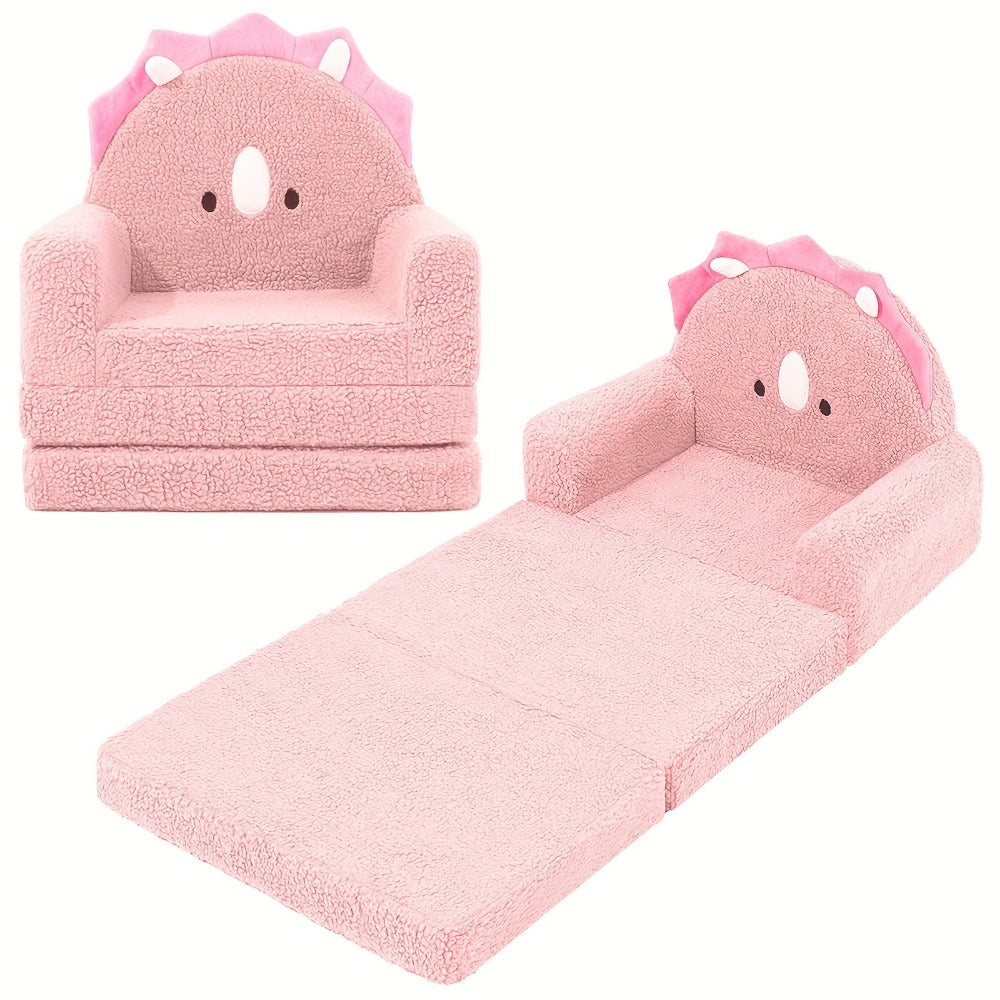 2-in-1 Kids Convertible Sofa Chair with Fold-Out Lounger, Fold-Out Toddler Lounger detail image - detail view 12