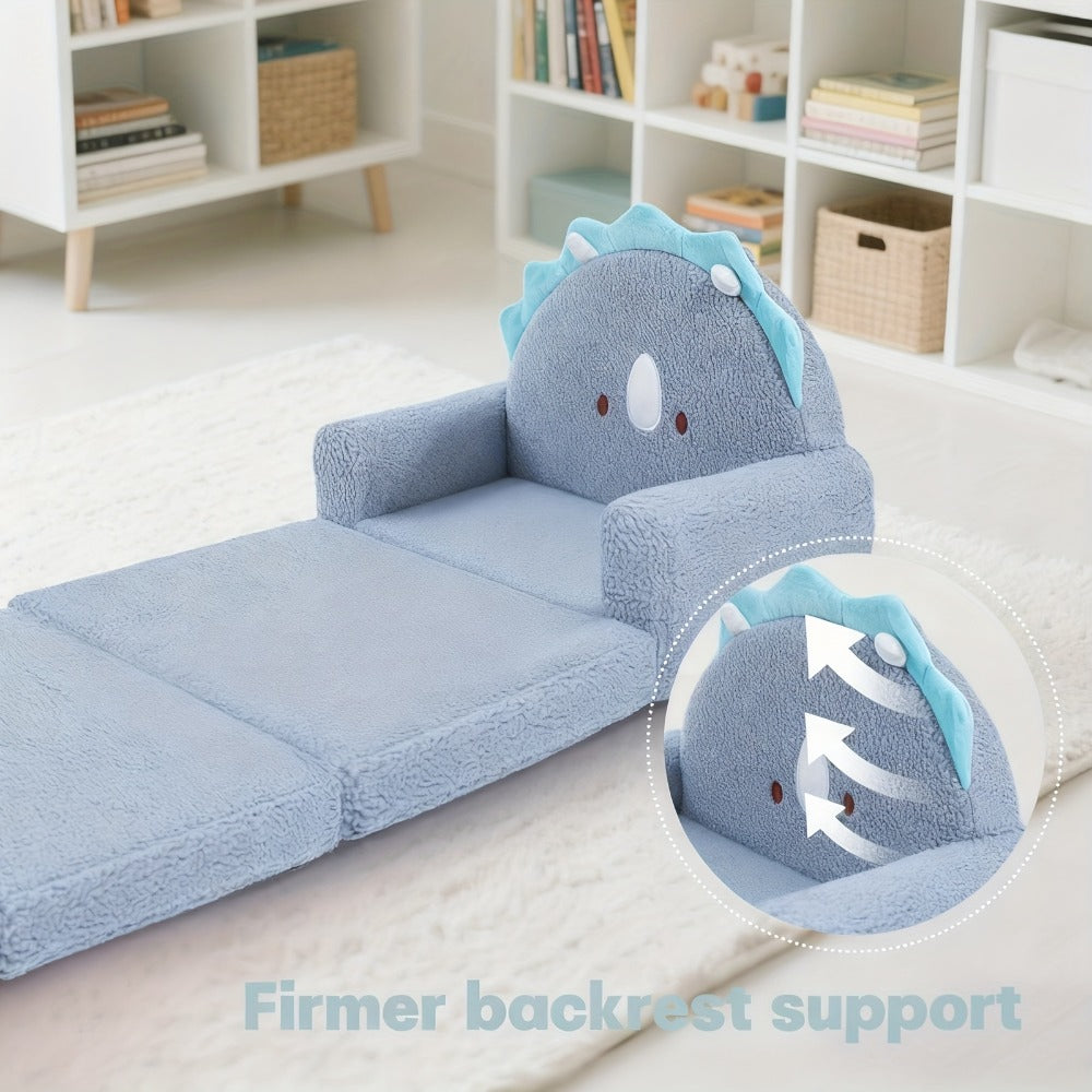 2-in-1 Kids Convertible Sofa Chair with Fold-Out Lounger, Fold-Out Toddler Lounger detail image - detail view 13