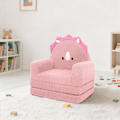 2-in-1 Kids Convertible Sofa Chair with Fold-Out Lounger, Fold-Out Toddler Lounger detail image - detail view 14