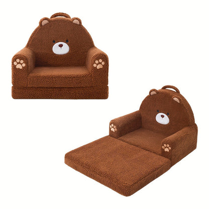 2-in-1 Kids Convertible Sofa Chair with Fold-Out Lounger, Fold-Out Toddler Lounger detail image - detail view 3