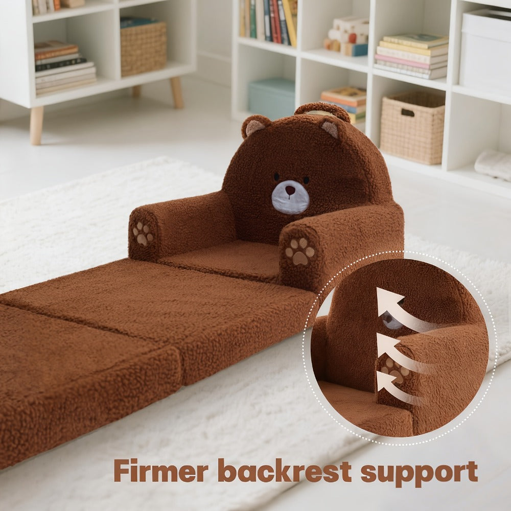 2-in-1 Kids Convertible Sofa Chair with Fold-Out Lounger, Fold-Out Toddler Lounger detail image - detail view 5