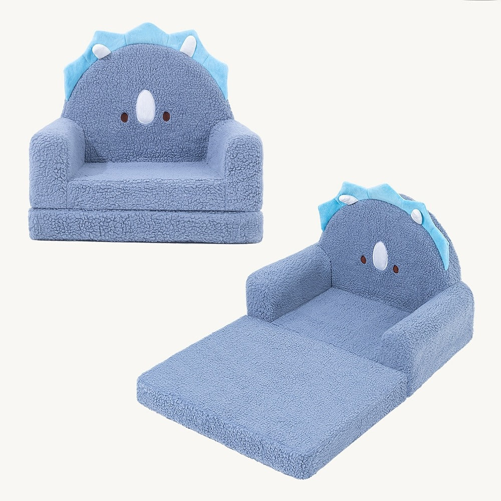 2-in-1 Kids Convertible Sofa Chair with Fold-Out Lounger, Fold-Out Toddler Lounger detail image - detail view 6