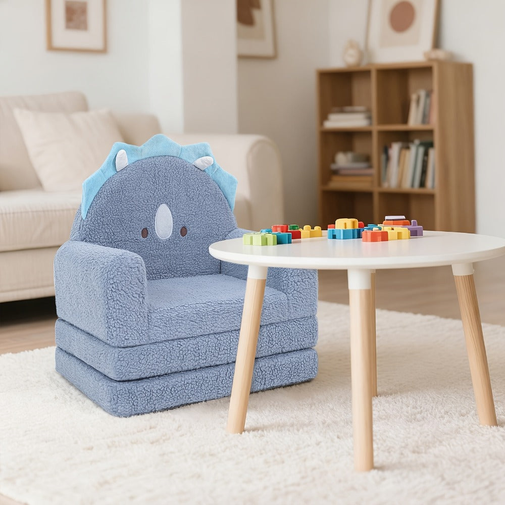 2-in-1 Kids Convertible Sofa Chair with Fold-Out Lounger, Fold-Out Toddler Lounger detail image - detail view 9