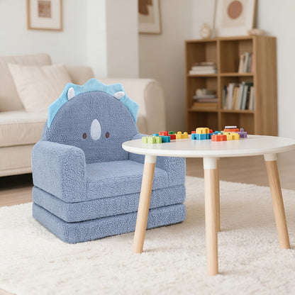 2-in-1 Kids Convertible Sofa Chair with Fold-Out Lounger, Fold-Out Toddler Lounger detail image - detail view 9