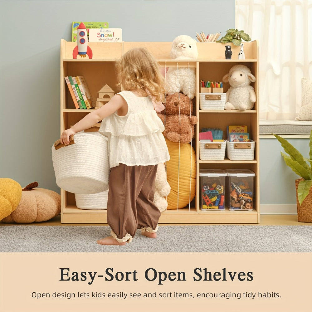 2-in-1 Solid Wood Doll Display Shelf for Kids' Room and Living Room detail image - detail view 6