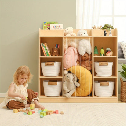 2-in-1 Solid Wood Doll Display Shelf for Kids' Room and Living Room detail image - detail view 9
