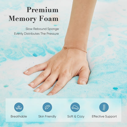 2-Inch Mattress Topper with Memory Foam for Bedroom Comfort and Support detail image - detail view 10