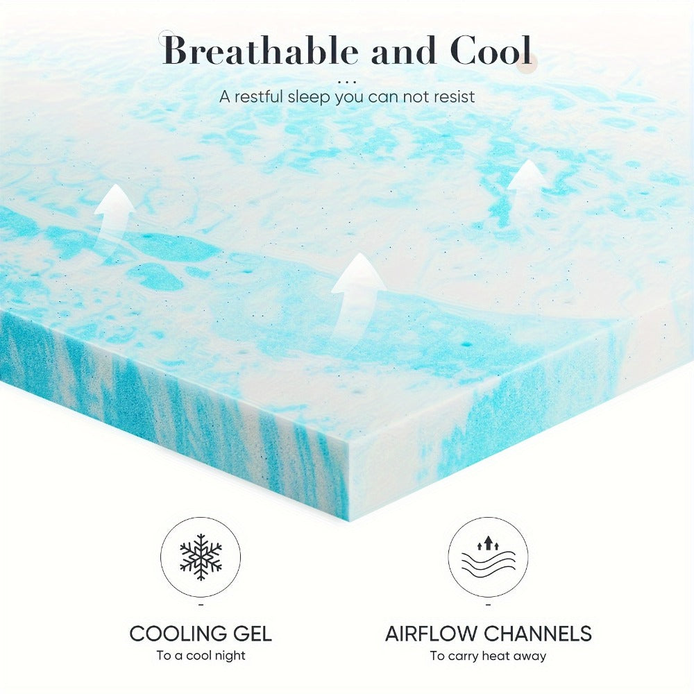 2-Inch Mattress Topper with Memory Foam for Bedroom Comfort and Support detail image - detail view 11