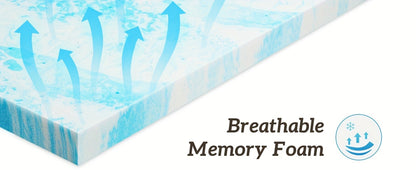 2-Inch Mattress Topper with Memory Foam for Bedroom Comfort and Support detail image - detail view 13