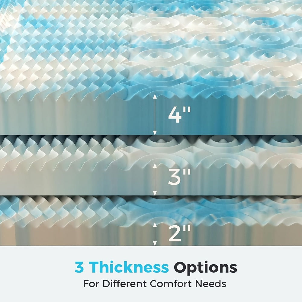 2-Inch Mattress Topper with Memory Foam for Bedroom Comfort and Support detail image - detail view 3