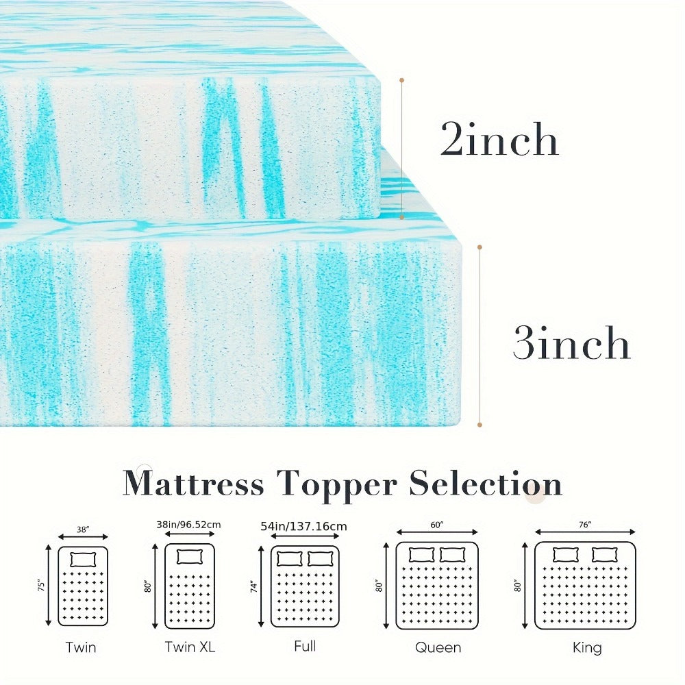2-Inch Mattress Topper with Memory Foam for Bedroom Comfort and Support detail image - detail view 4