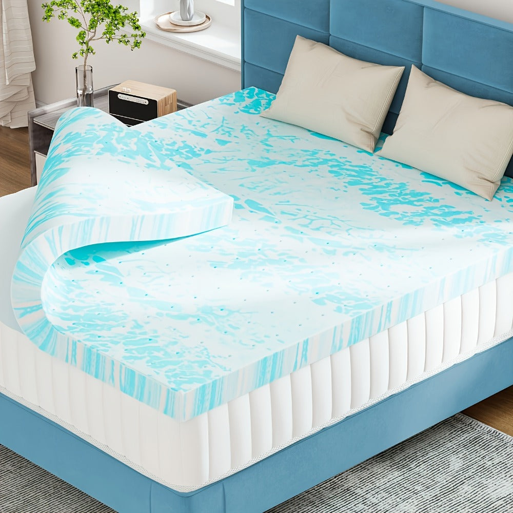 2-Inch Mattress Topper with Memory Foam for Bedroom Comfort and Support detail image - detail view 5