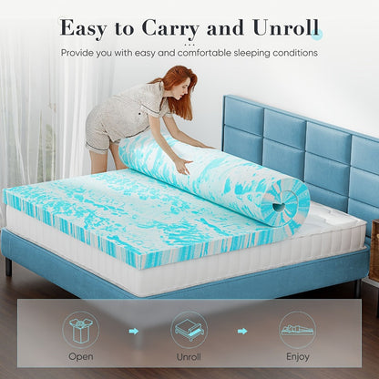 2-Inch Mattress Topper with Memory Foam for Bedroom Comfort and Support detail image - detail view 9