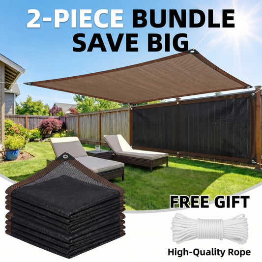Shade Sail, 2 Pack UV Block Outdoor Sun Shade Cloth - Patio Garden Privacy Screen Sunshade shown in the main product view