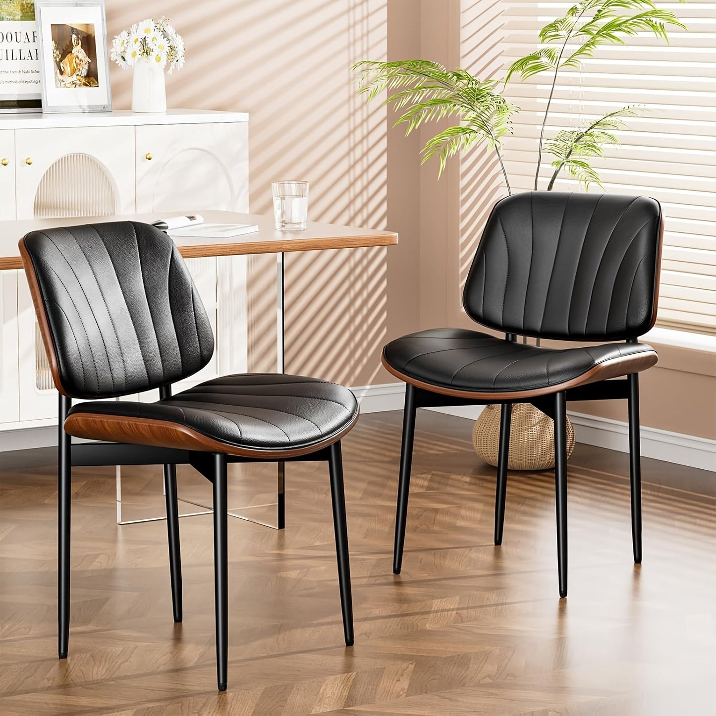 Dining Chair shown in the Black*2 option