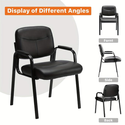 2-Piece Set Guest Chair with Armrests for Comfortable Everyday Seating in Living Room detail image - detail view 4