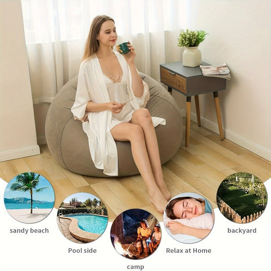 Inflatable Furniture, Inflatable Spherical Couch Set of 2 - Portable Lazy Chair shown in the main product view
