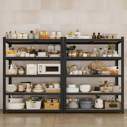 2-Piece Set Metal Storage Shelving Unit with Tool-Free Assembly and Multiple Color Options detail image - detail view 6