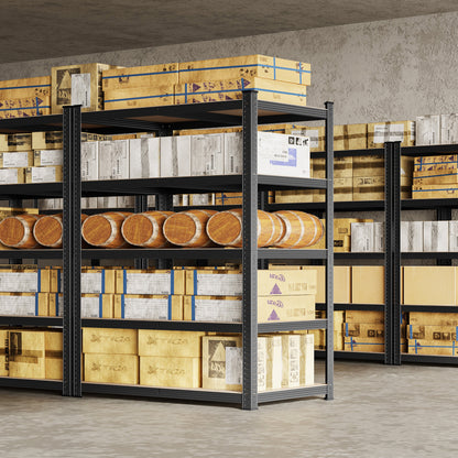 2-Piece Set Metal Storage Shelving Unit with Tool-Free Assembly and Multiple Color Options detail image - detail view 7