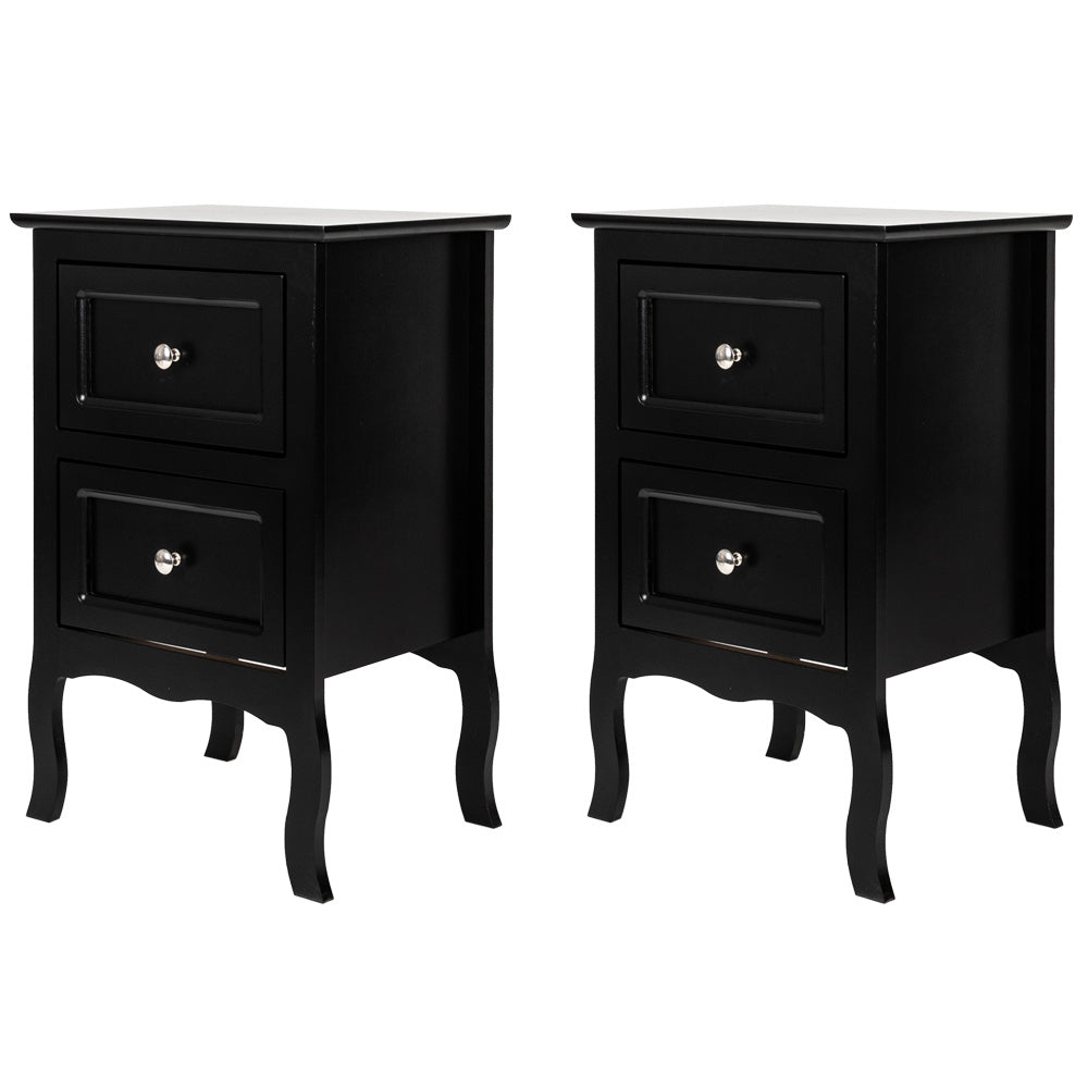 Nightstand shown in the Black option