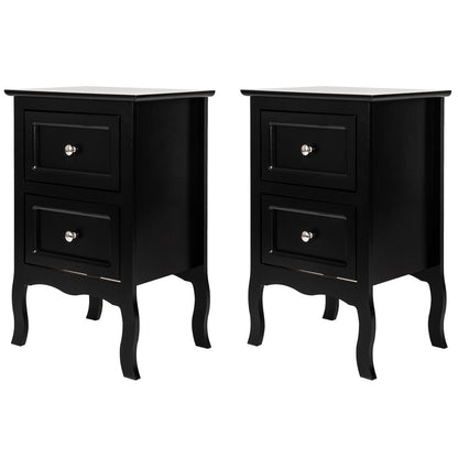Nightstand shown in the Black option