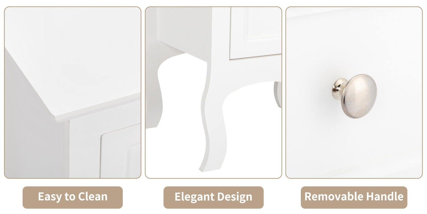 2-Piece Set Nightstand with Multiple Color Options, Bedside Storage Table detail image - detail view 19
