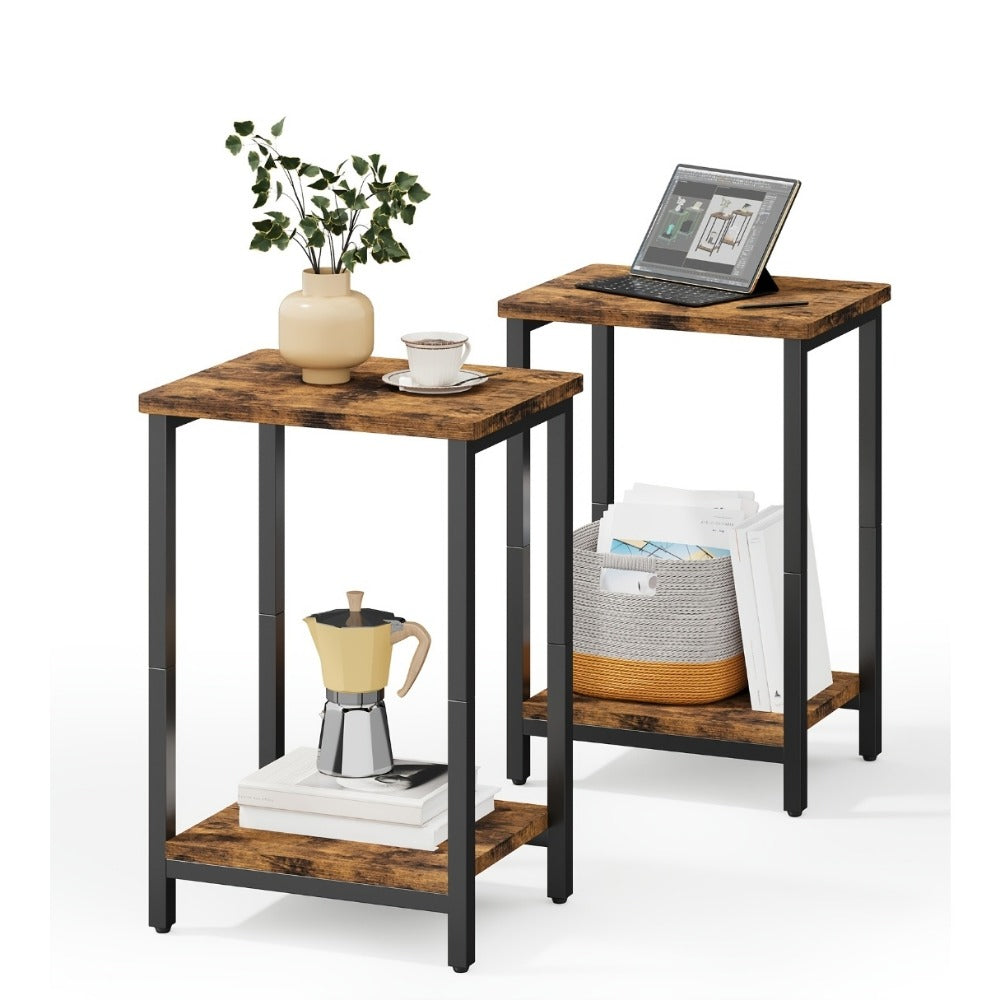 2-Piece Set Side Table, Living Room End Table for Work, Display, and Everyday Use detail image