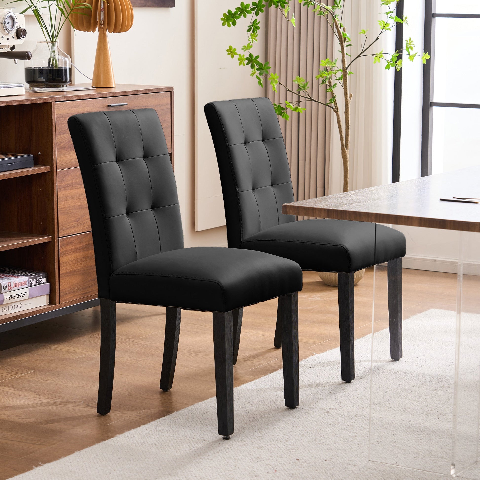 Dining Chair shown in the Black option