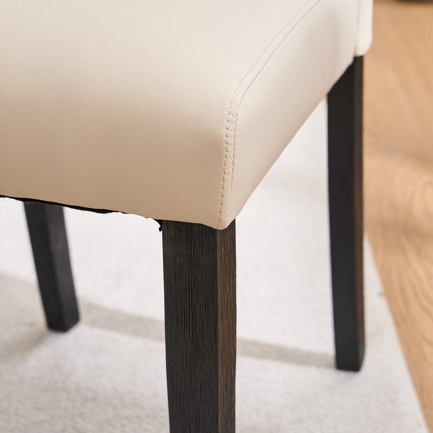 2-Piece Set Upholstered Dining Chair, Dining Room Accent Chair for Kitchen detail image - detail view 16