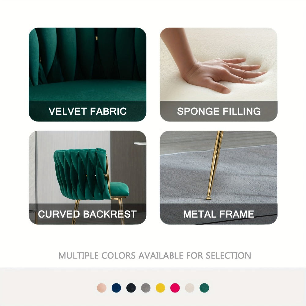 2-Piece Set Upholstered Dining Chair for Kitchen and Living Room detail image - detail view 12