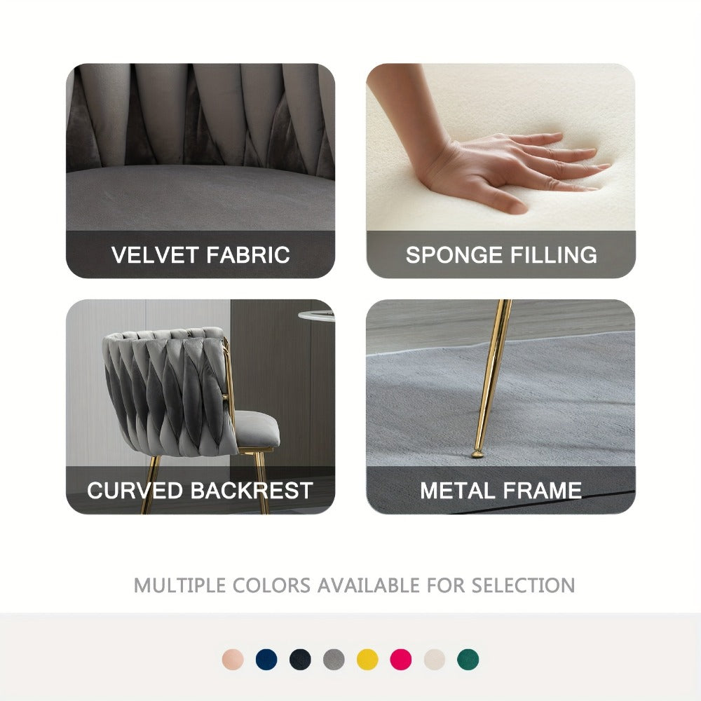 2-Piece Set Upholstered Dining Chair for Kitchen and Living Room detail image - detail view 14