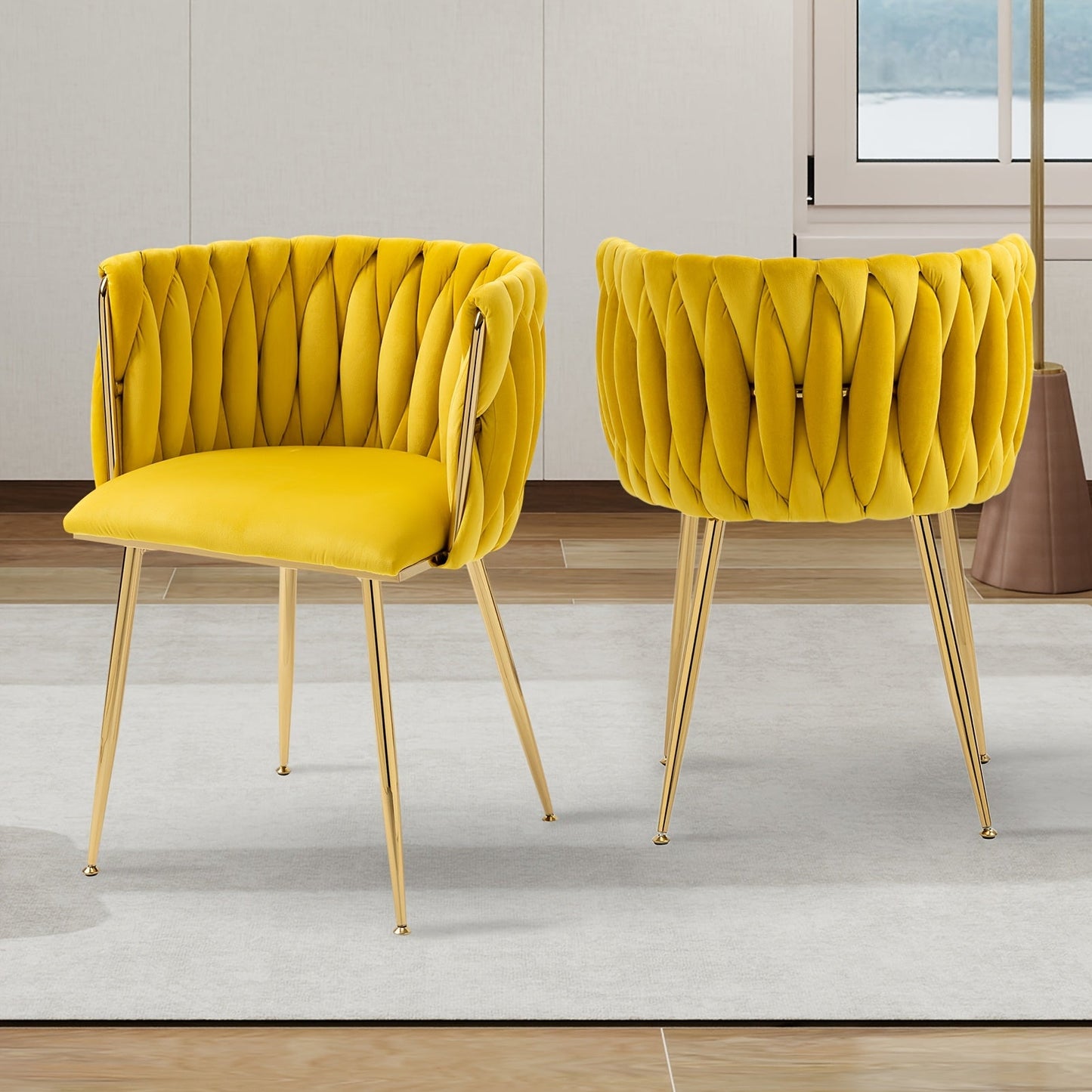 Dining Chair shown in the Yellow option