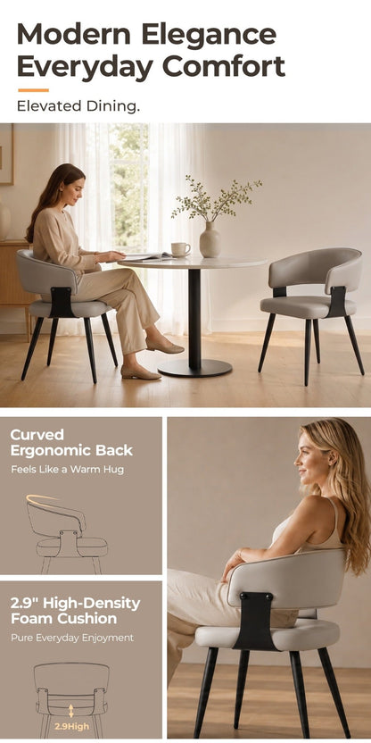 2-Piece Set Upholstered Dining Chair, Upholstered Side Chair for Kitchen detail image - detail view 13