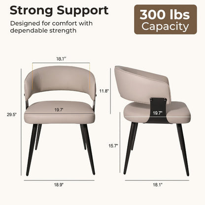 2-Piece Set Upholstered Dining Chair, Upholstered Side Chair for Kitchen detail image