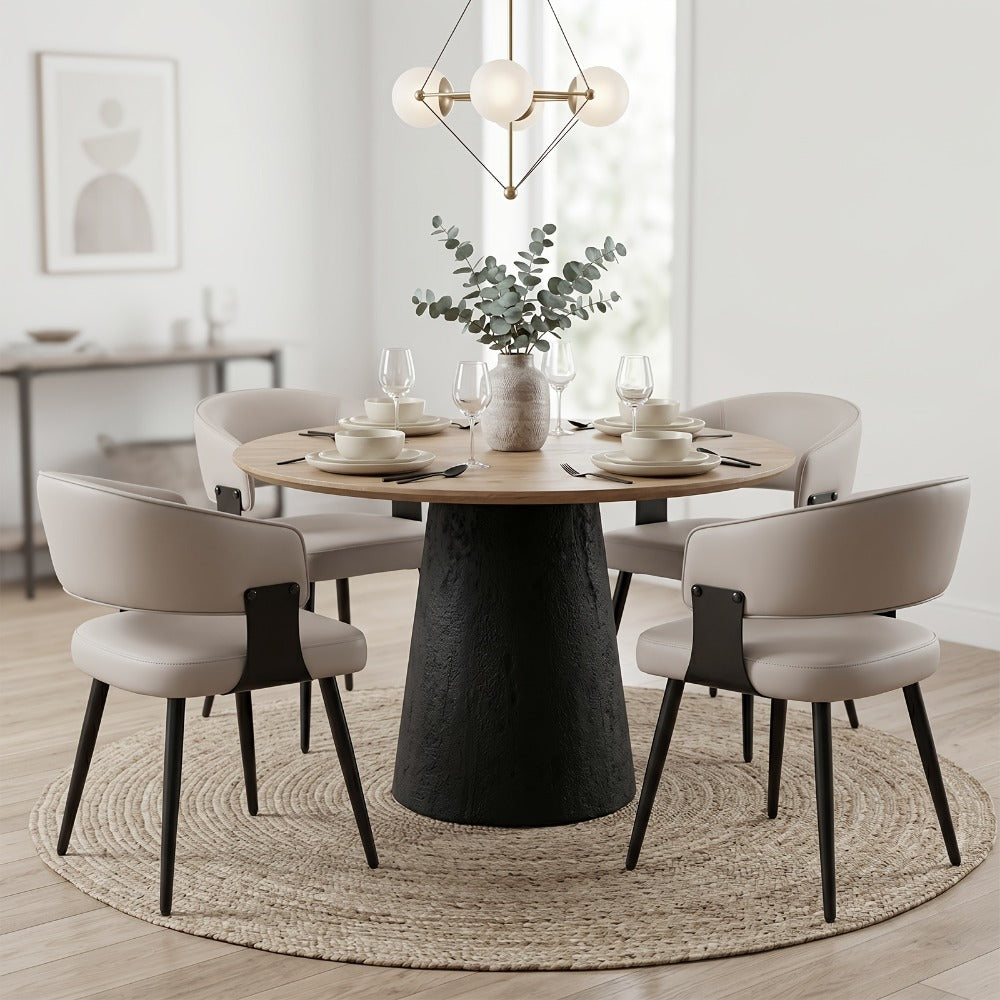 2-Piece Set Upholstered Dining Chair, Upholstered Side Chair for Kitchen detail image - detail view 3