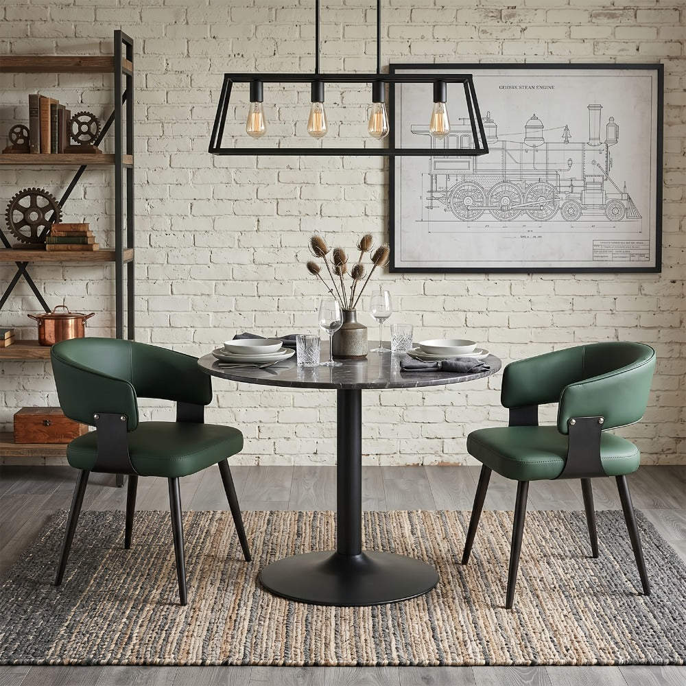 2-Piece Set Upholstered Dining Chair, Upholstered Side Chair for Kitchen detail image - detail view 6